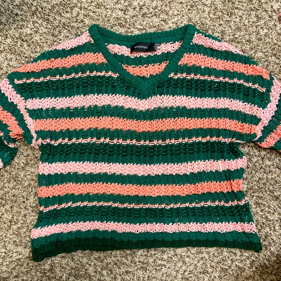 Pink and green sweater - Picture 1 of 2